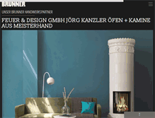 Tablet Screenshot of feuer-bad.brunner.de
