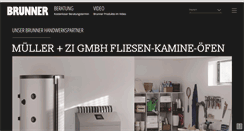 Desktop Screenshot of mueller-kachelofen.brunner.de